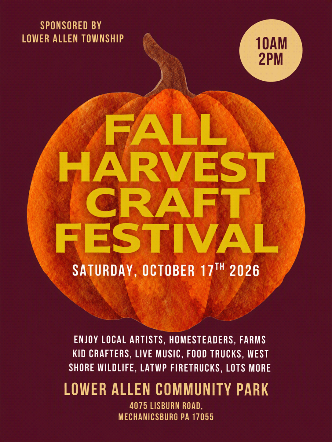 Fall Harvest Craft Festival Flyer